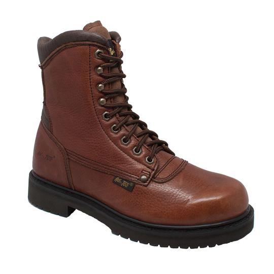 Men's 8" Brown Work Leather Boots-0