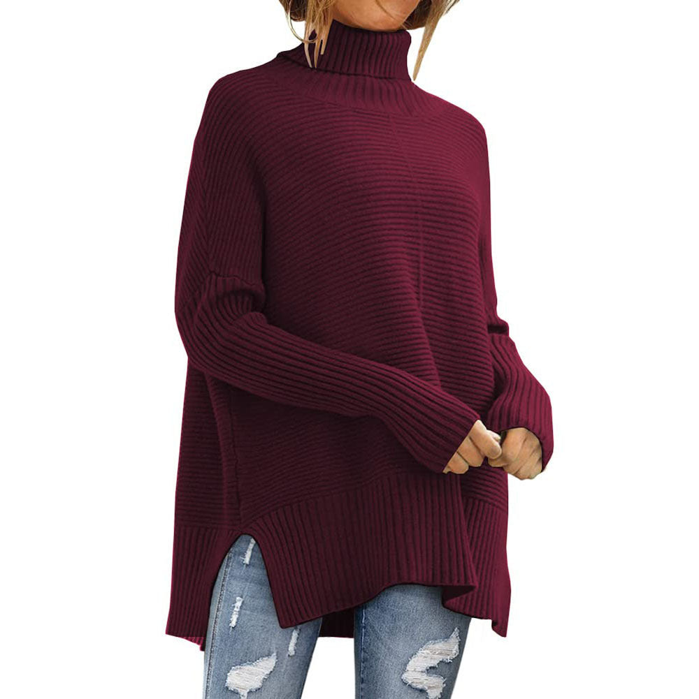 High Collar Long Sweater