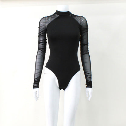 Round Neck Long Sleeve Bodysuit