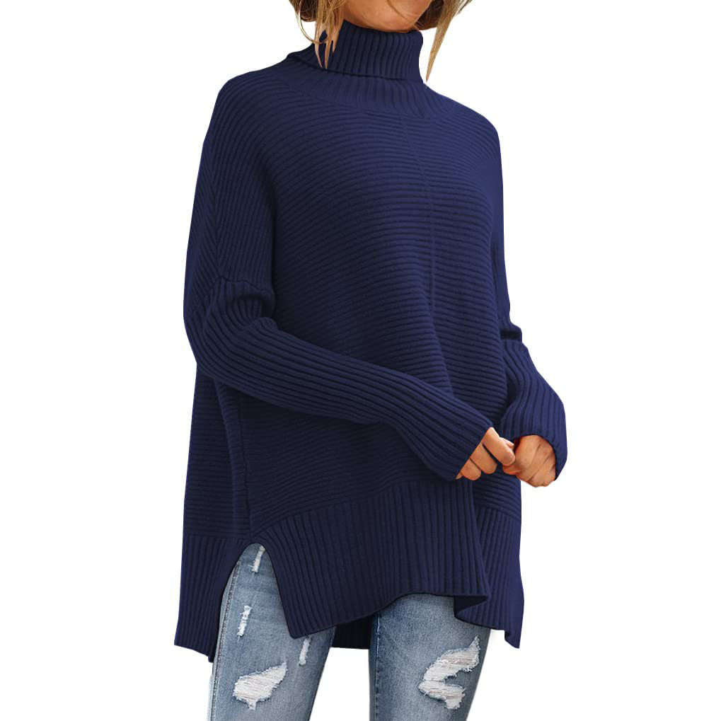 High Collar Long Sweater