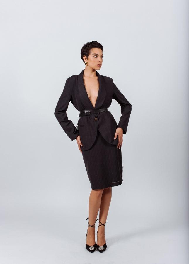 Shawl-Lapels Single-Breasted Blazer-1