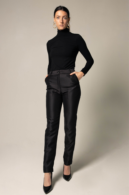 Elegant Skinny Pants in Black-0