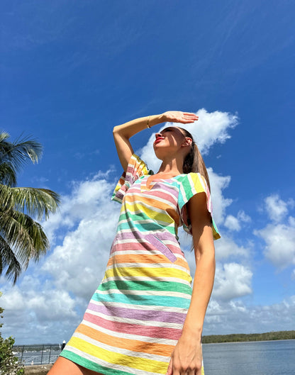 Paloma Rainbow Shift Dress-4