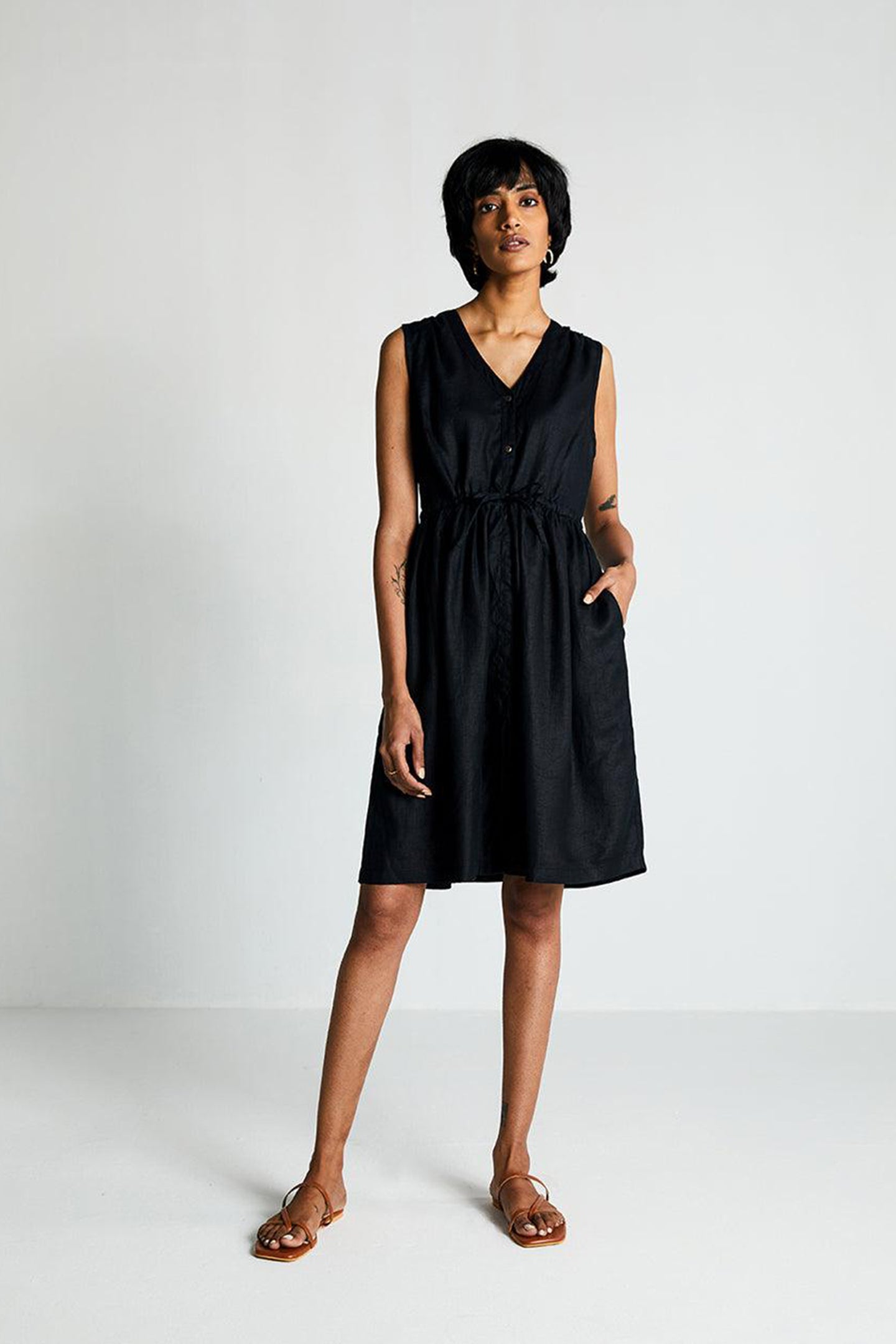 Pina Colada Season Dress in Black-2