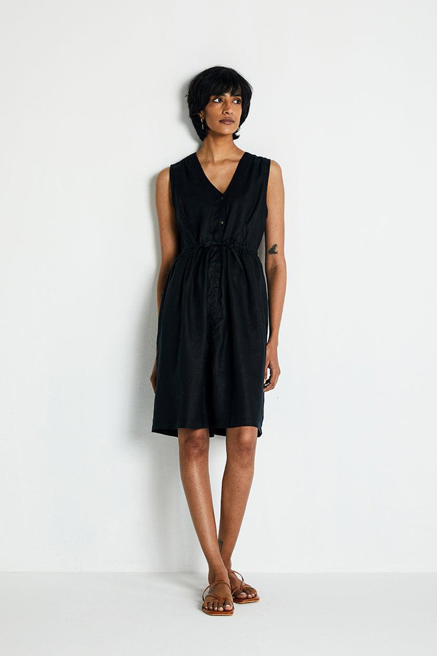 Pina Colada Season Dress in Black-3