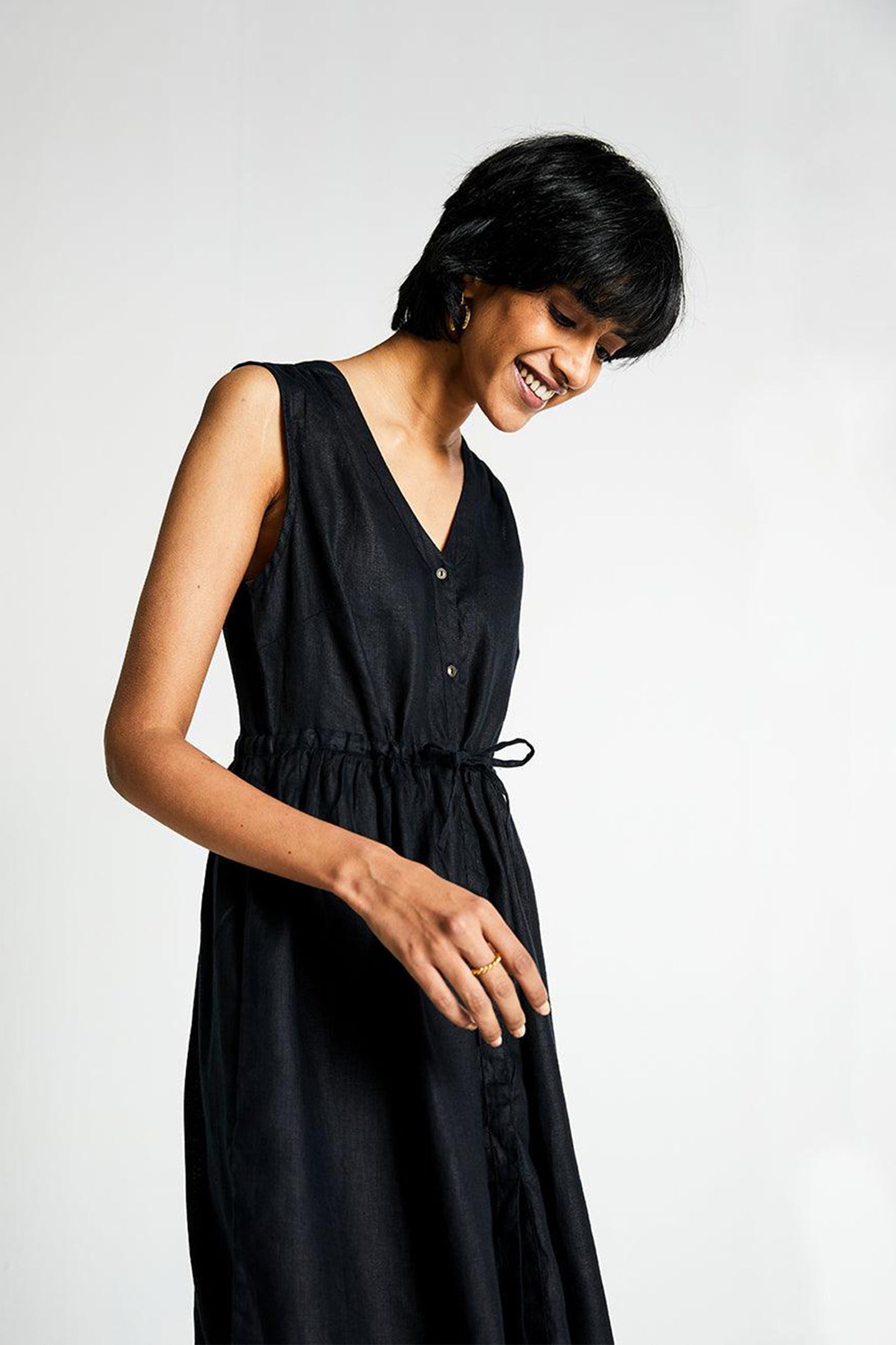 Pina Colada Season Dress in Black-4