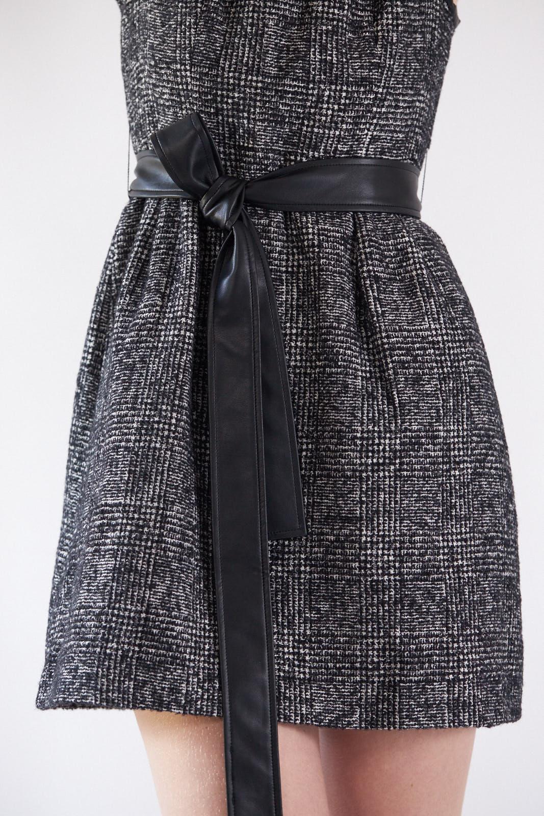 Ebony Mini Tweed Dress-3