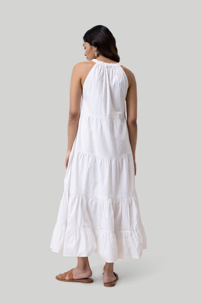 Sleeveless embroidered tiered maxi dress-3