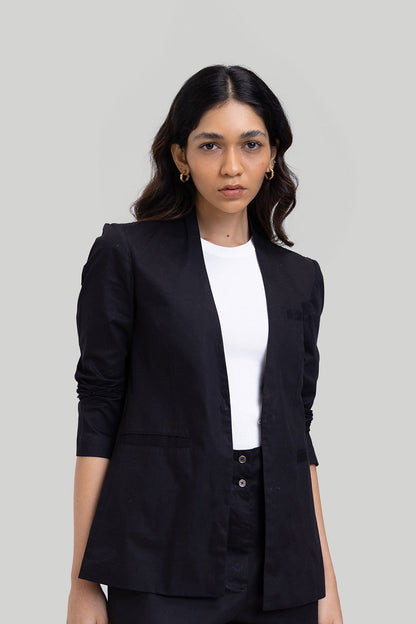 Summer Heat Blazer in Black-0