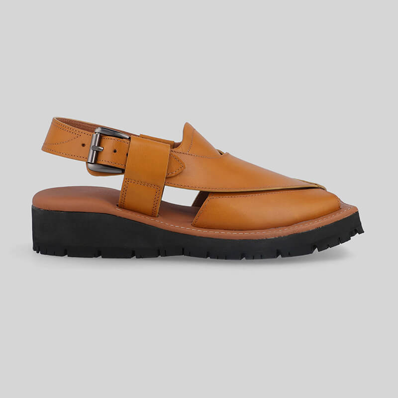 Mikaal C2R Mens Cowhide Rugged Leather Sandals Peshawari Chappal-5