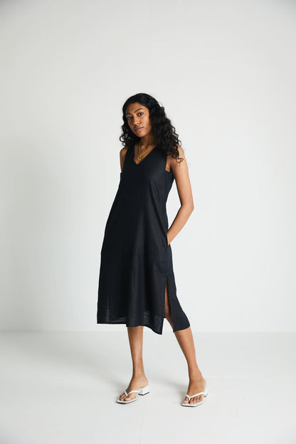 The Hemp Noir Dress-4