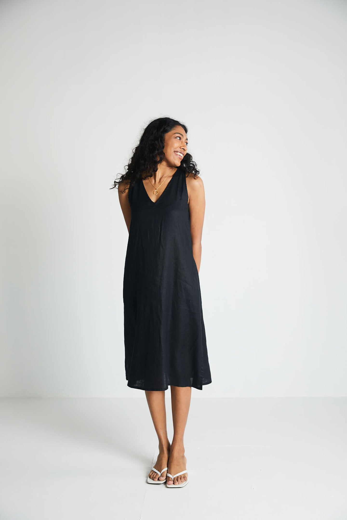 The Hemp Noir Dress-3