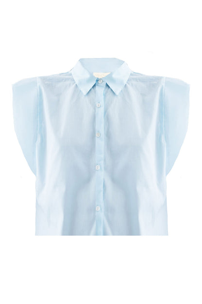 The Perfect Summer Button Down in Blue-4