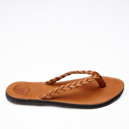 The Trenza Leather Flip Flop-2