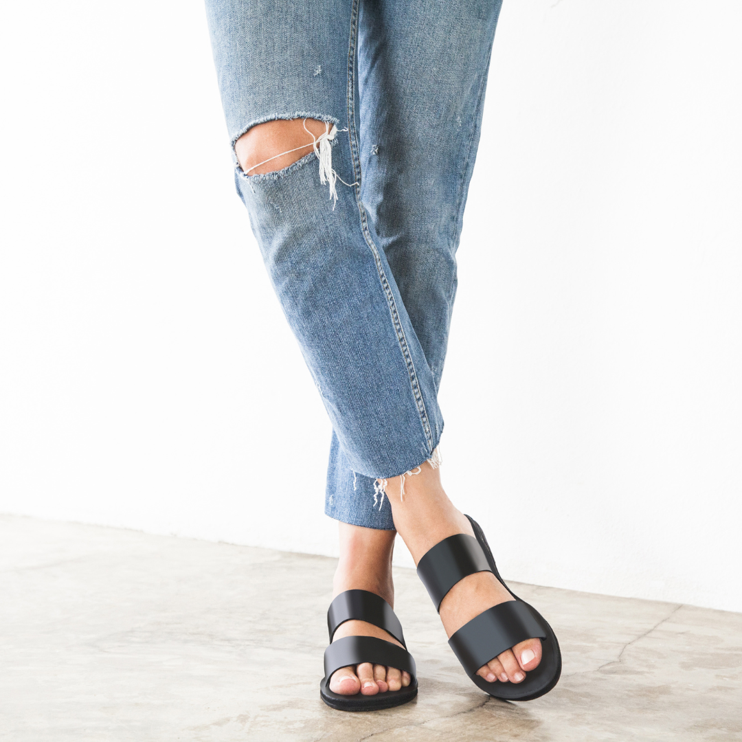 The Ophelia Leather Slide Sandal-6