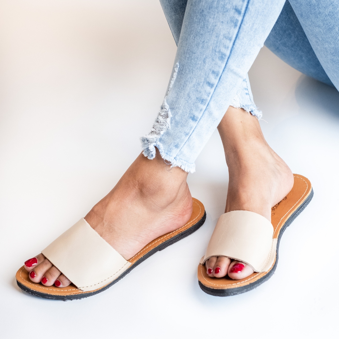 The Linda Leather Slide Sandal-11