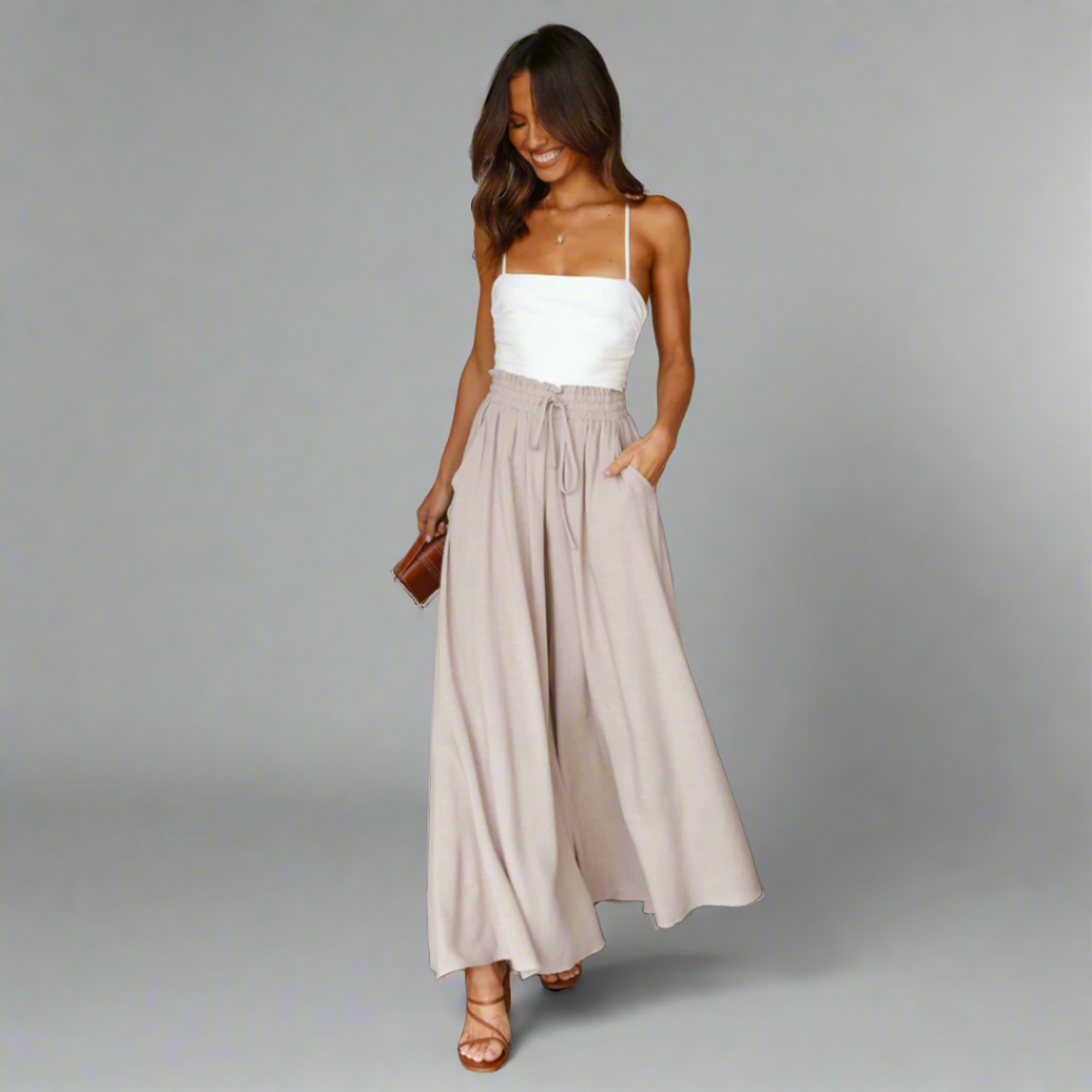 Flowy Wide-Leg Palazzo Pants