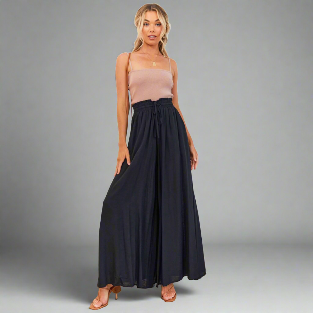 Flowy Wide-Leg Palazzo Pants