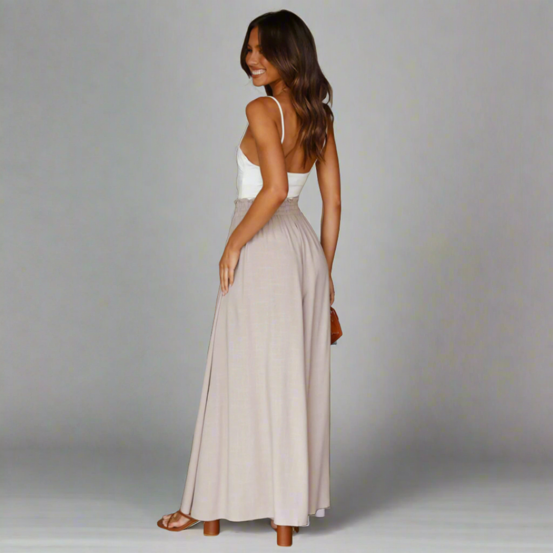 Flowy Wide-Leg Palazzo Pants