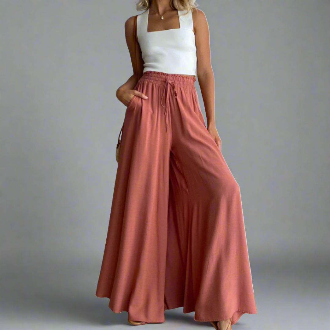 Flowy Wide-Leg Palazzo Pants