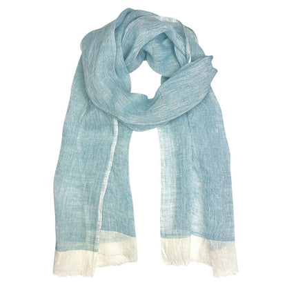 Gauze Linen Two Tone Scarf-4