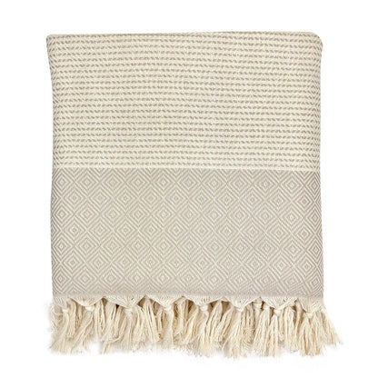 Diamond Stripe Turkish Throw-4