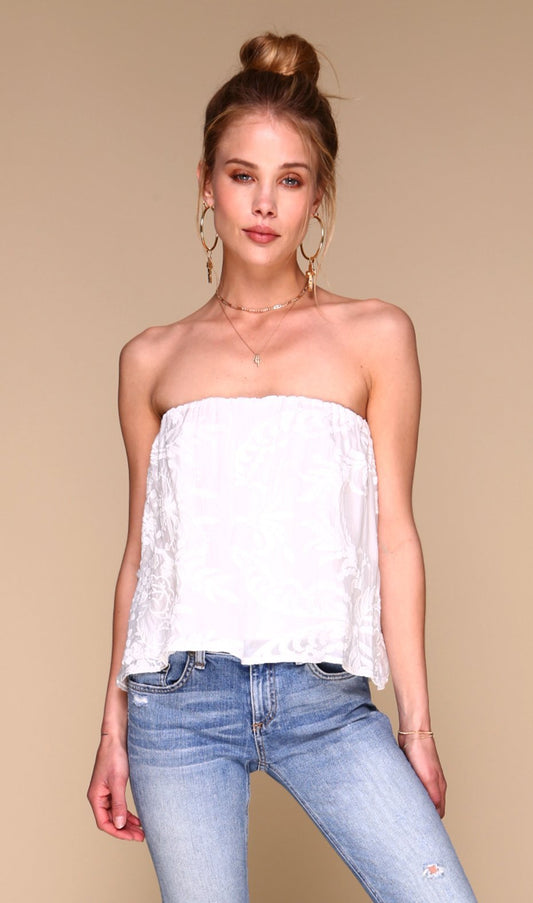 Blossom Top | White Embroidery-0