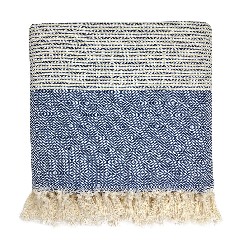 Diamond Stripe Turkish Throw-3