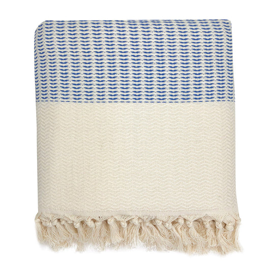 Plush Wavy Turkish Throw-0