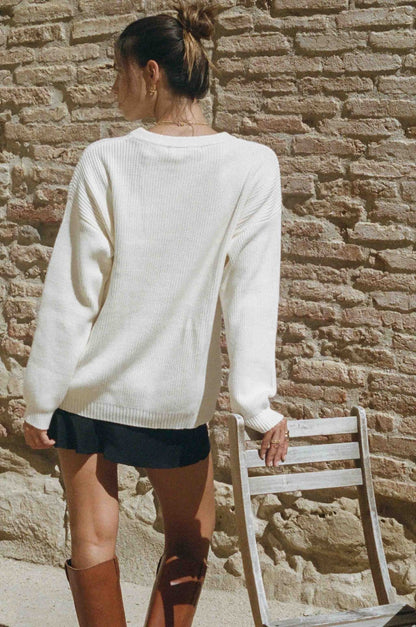 Charles Sweater - Ivory White-2