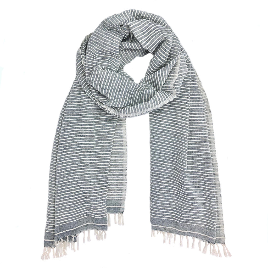 Ethiopian Stripe Wrap Scarf-3