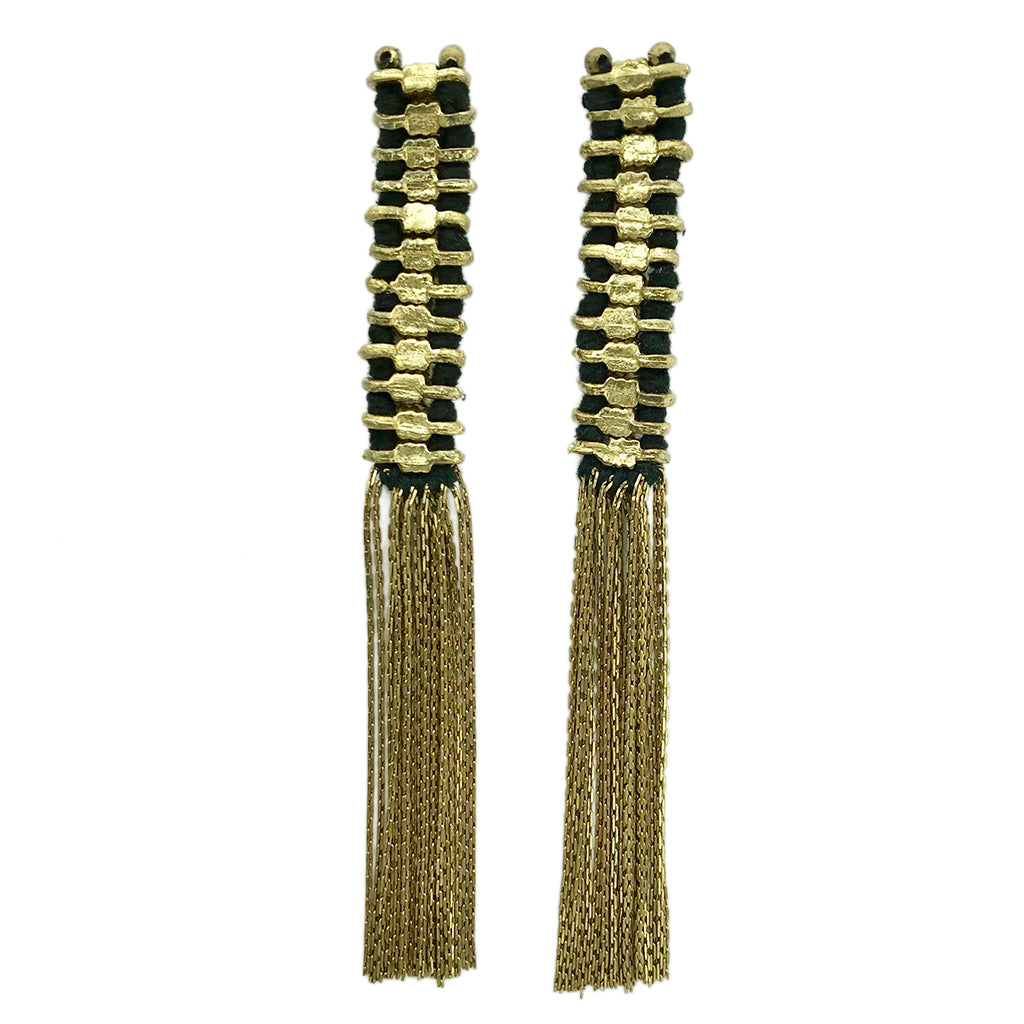 Temple Tassel Earrings-0