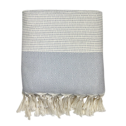 Diamond Stripe Turkish Throw-5