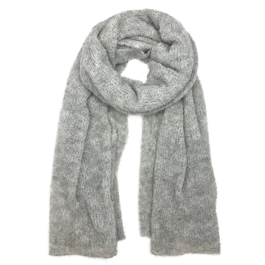 Gray Ultra Plush Alpaca Scarf-0