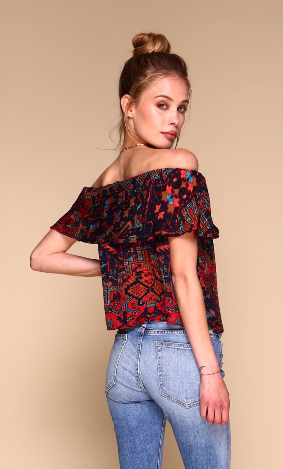 Gueverra Blouse | Boho Print-2