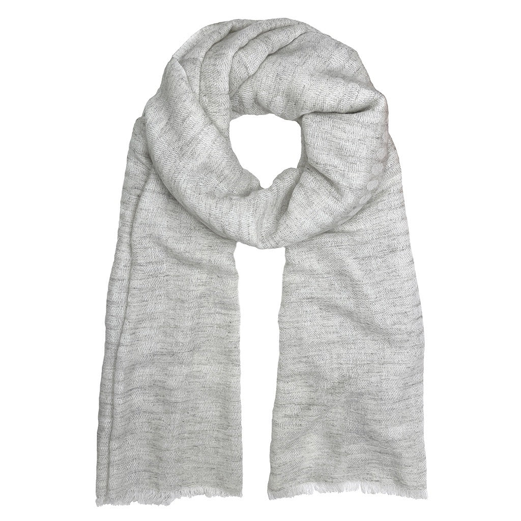 Marled Dot Wool Scarf-0