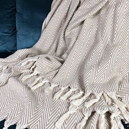 Chunky Chevron Turkish Throw-4