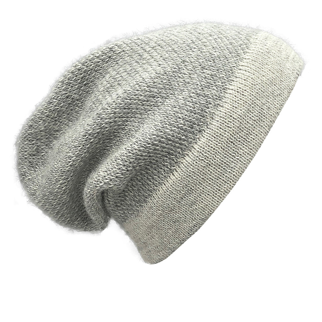 Gray Interwoven Alpaca Beanie-0