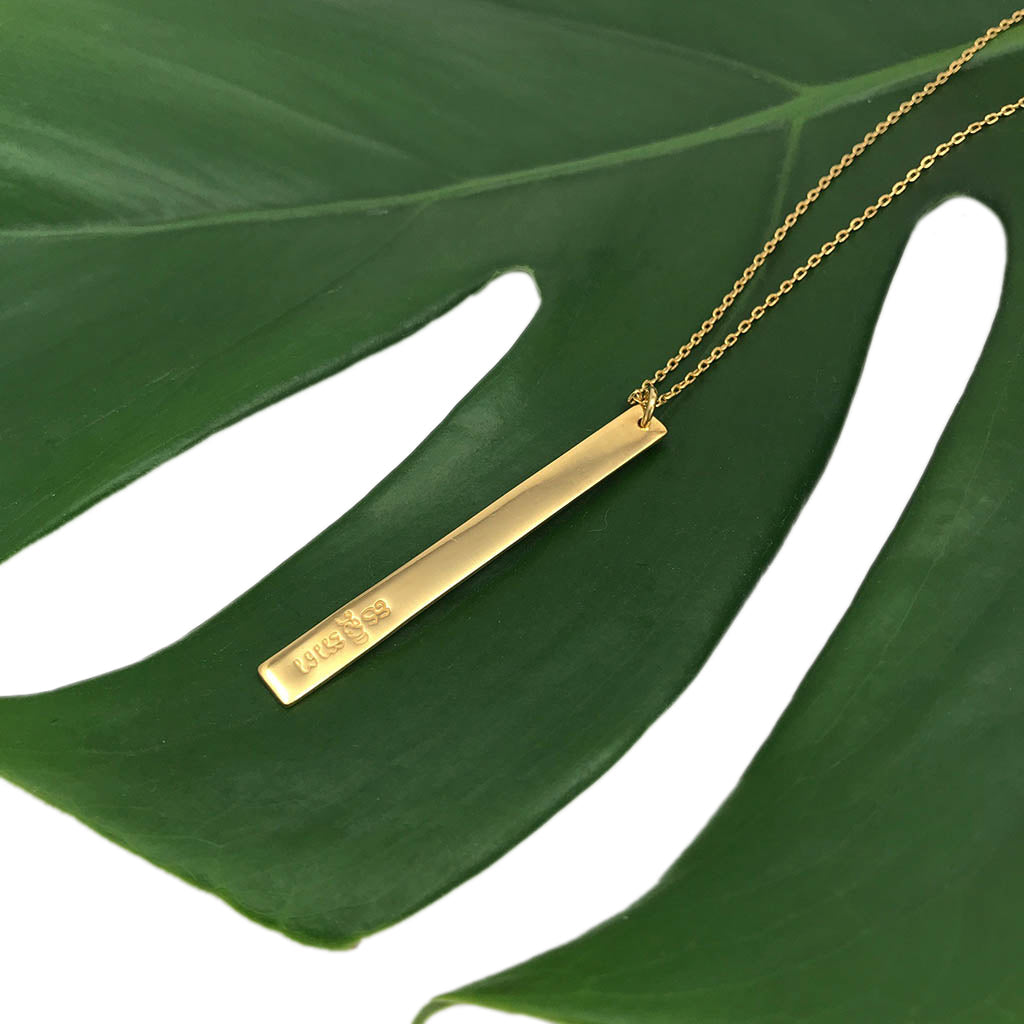 Layered Bar Bullet Necklace-2