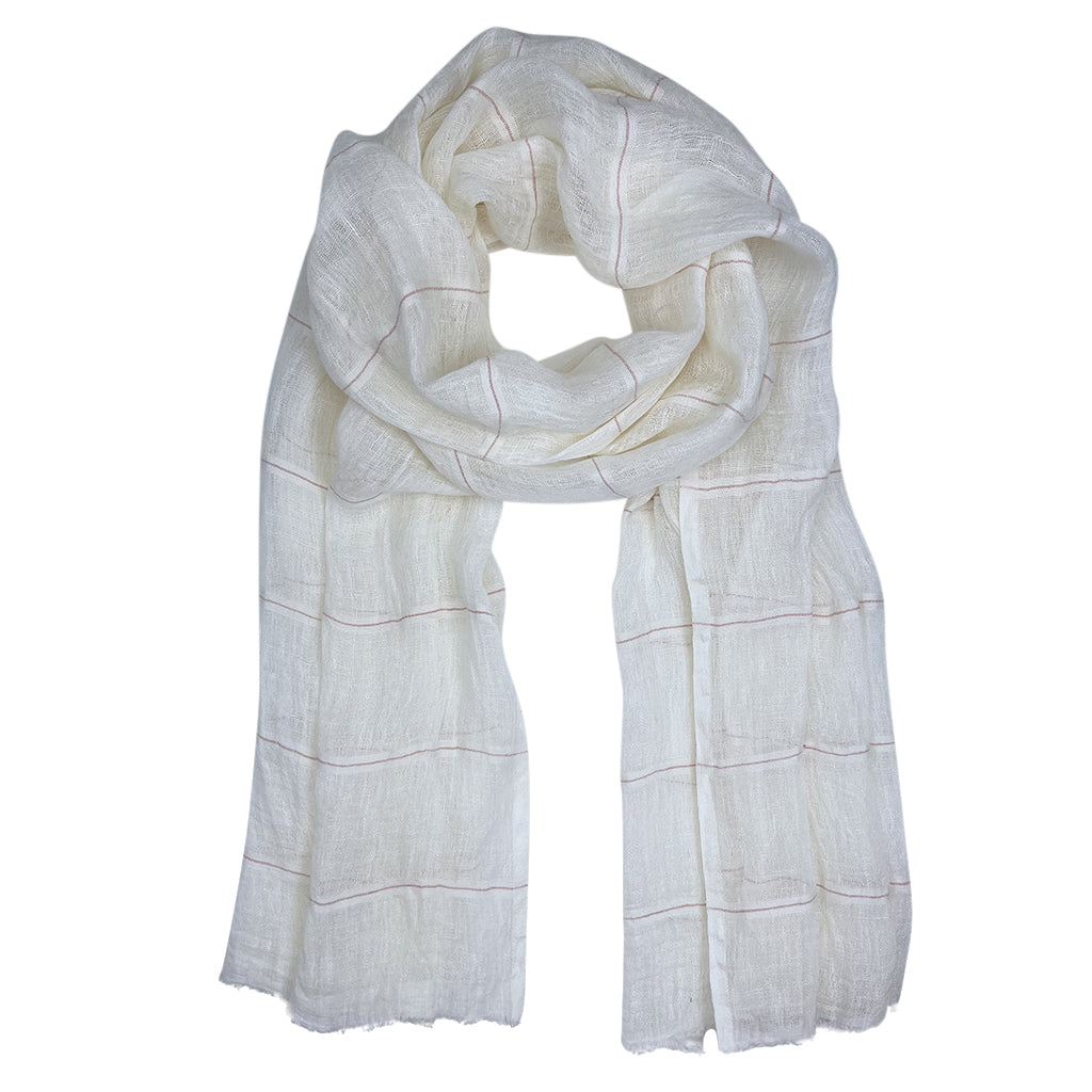 Gauze Stripe Linen Wrap-2