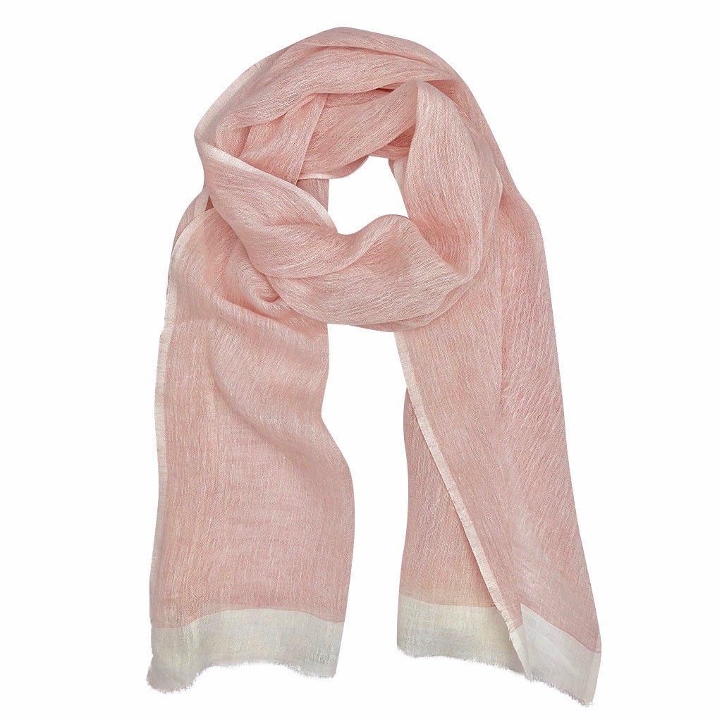 Gauze Linen Two Tone Scarf-0