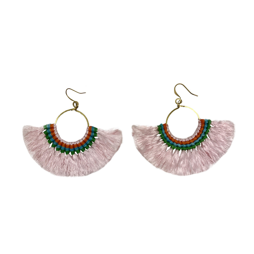 Tassel Fan Earrings-2