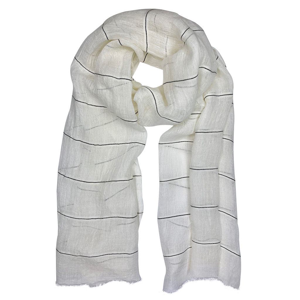 Gauze Stripe Linen Wrap-0