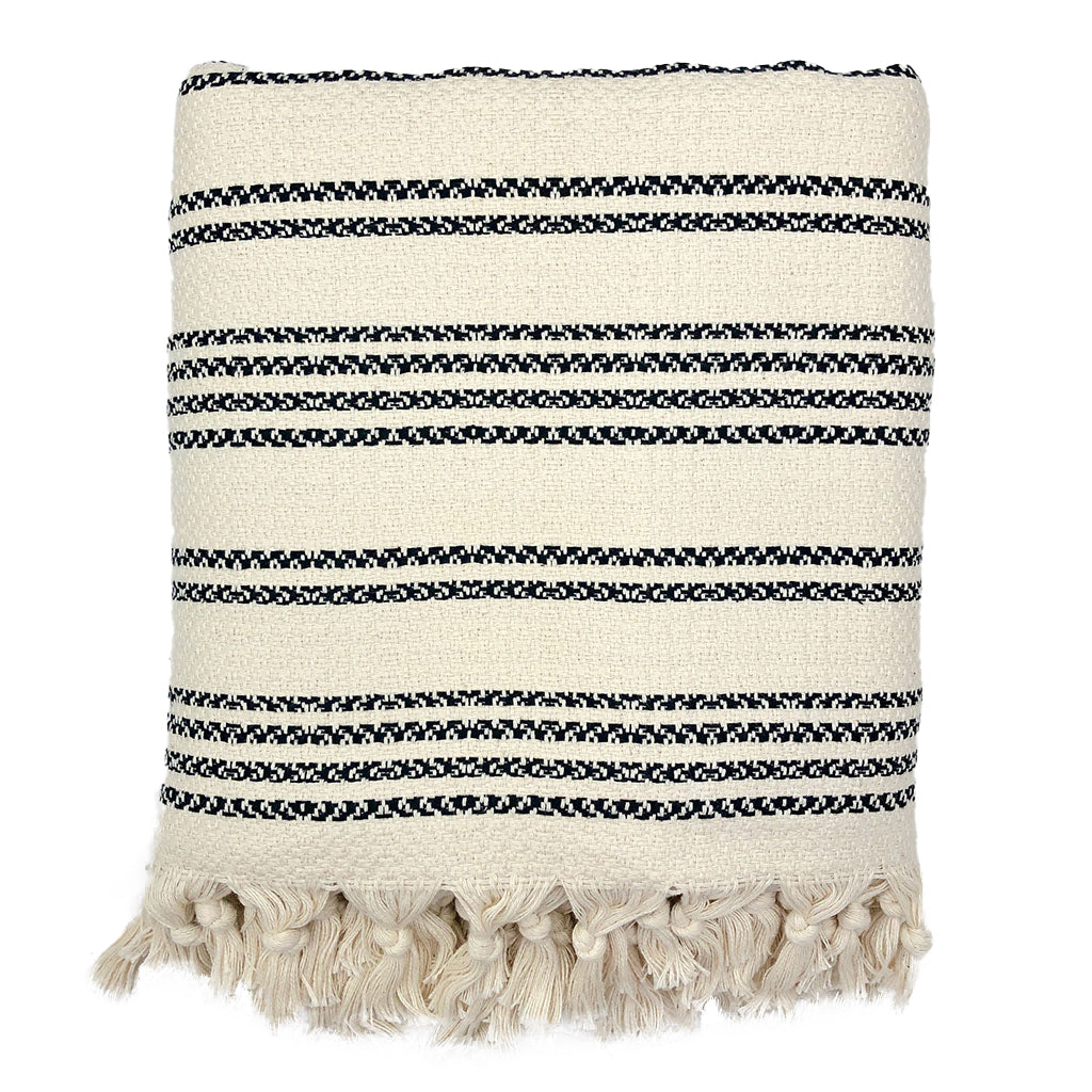 Woven Stripe Turkish Throw-2