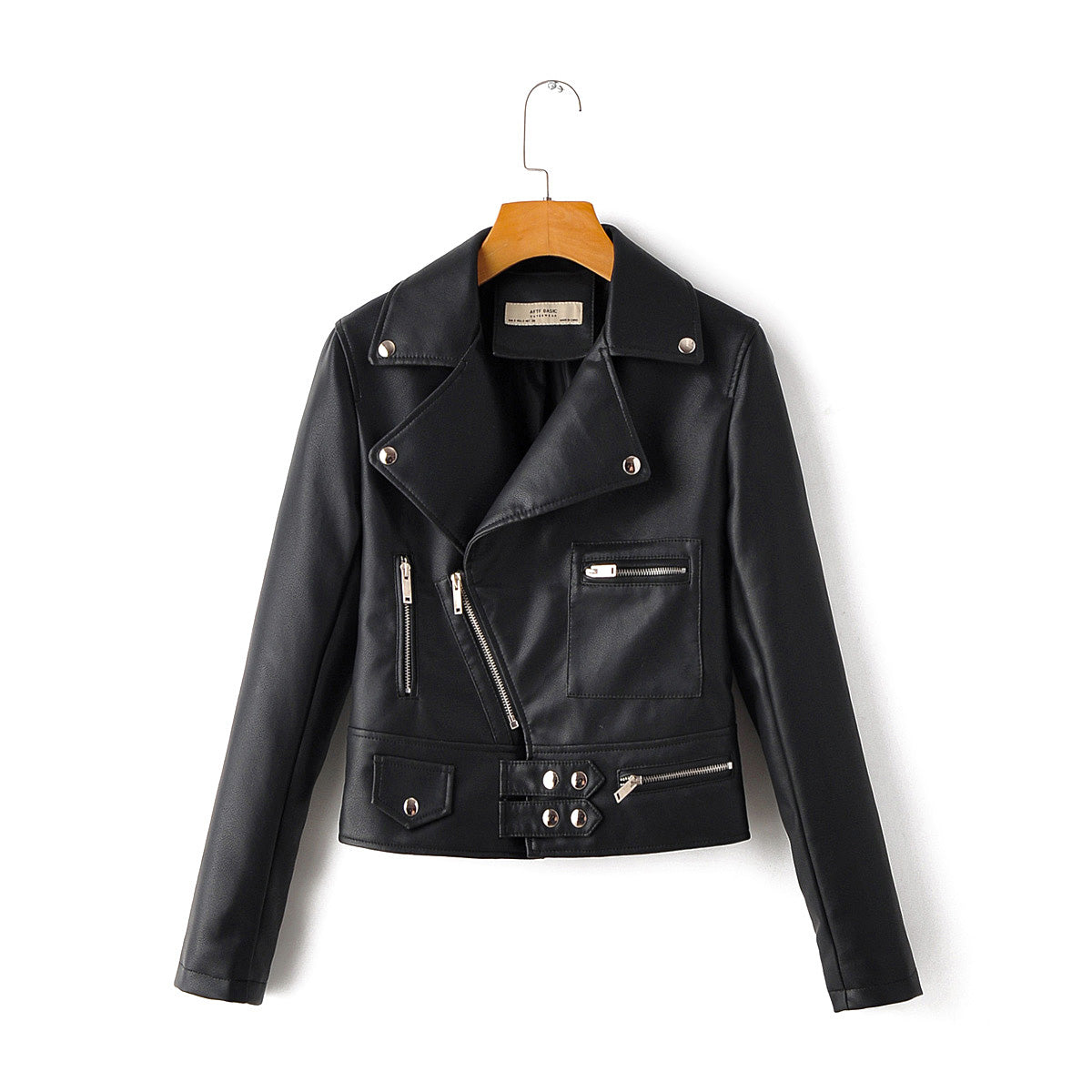 Faux Leather Motorcycle Jacket