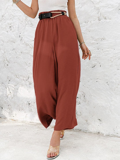 High Waist Loose Casual Pants