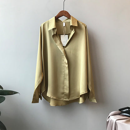 Long Sleeve Button Up Blouse