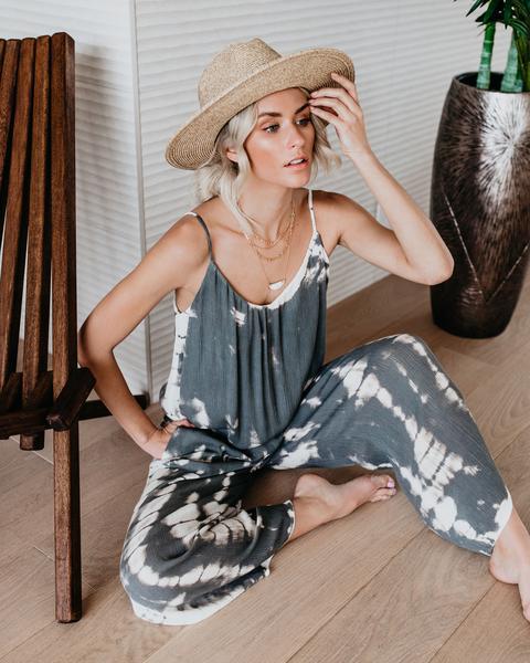 women standing wearing the Anchor Hanger's Wide Leg Jumpsuit