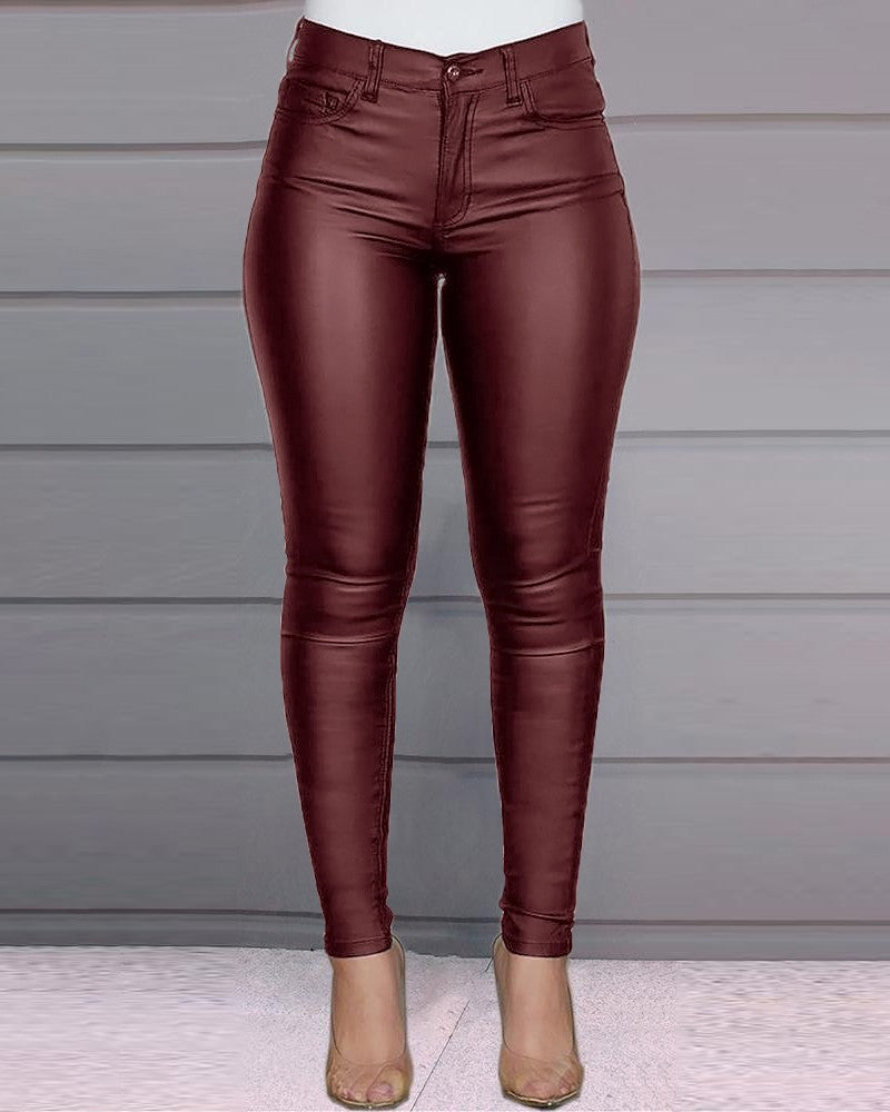 Faux Leather Skinny Pants