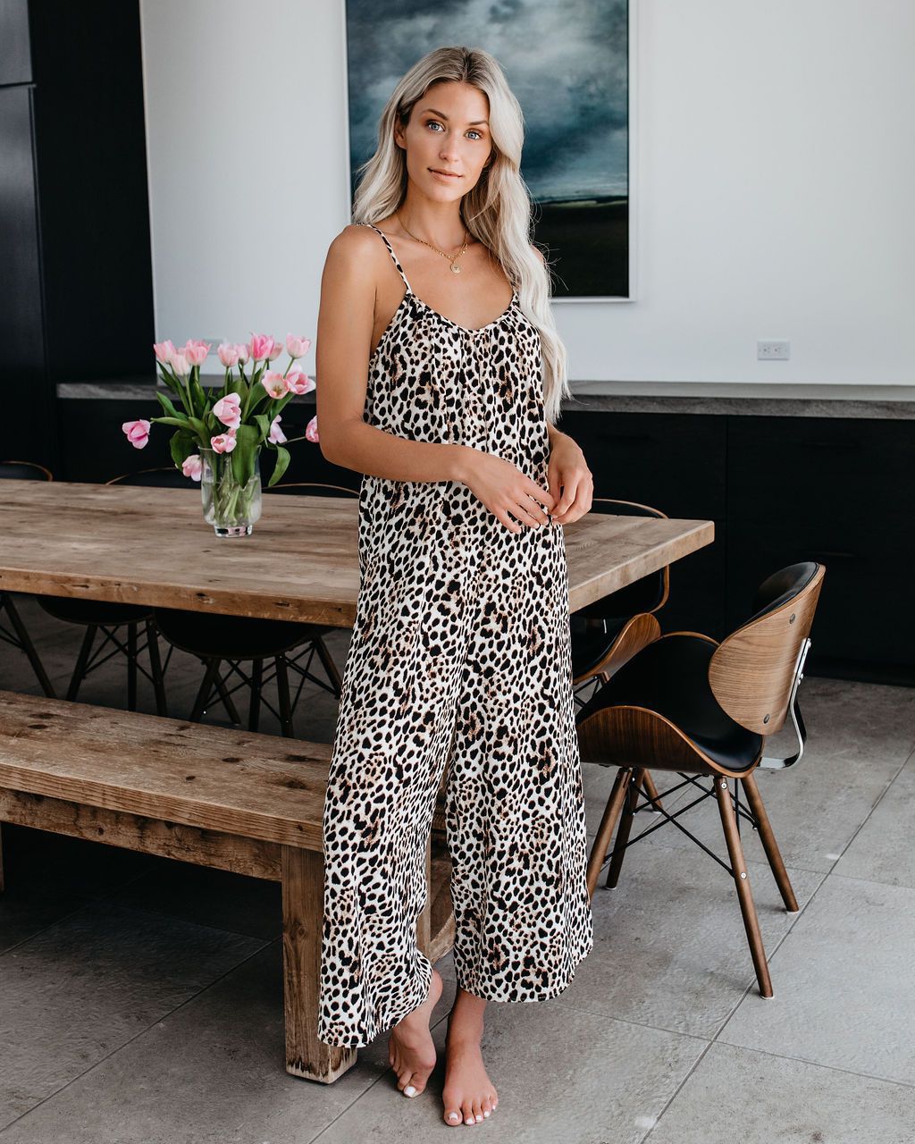 women standing wearing the Anchor Hanger's Wide Leg Jumpsuit